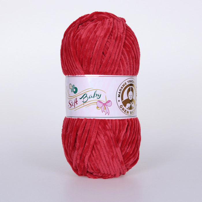 Soft Baby Hand Knitting Yarn Red