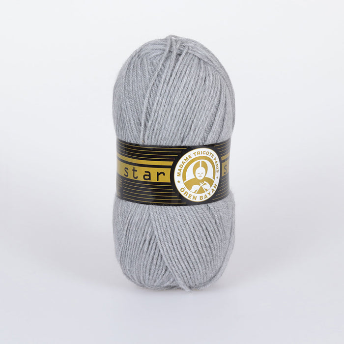 Star Hand Knitting Yarn Light Grey