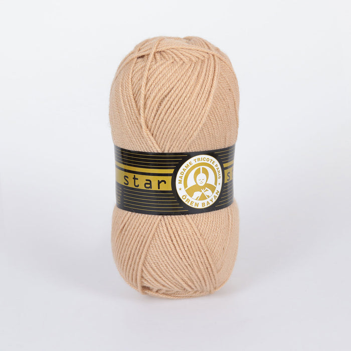 Star Hand Knitting Yarn Beige