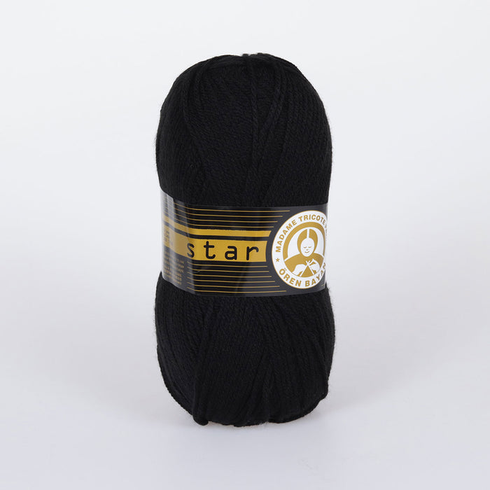 Star Hand Knitting Yarn Black