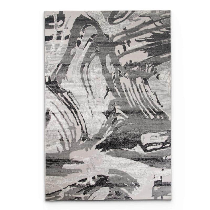 Alin Black Grey Rug - 06565F