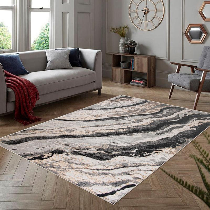 Alin Yellow Grey Rug - 06733F