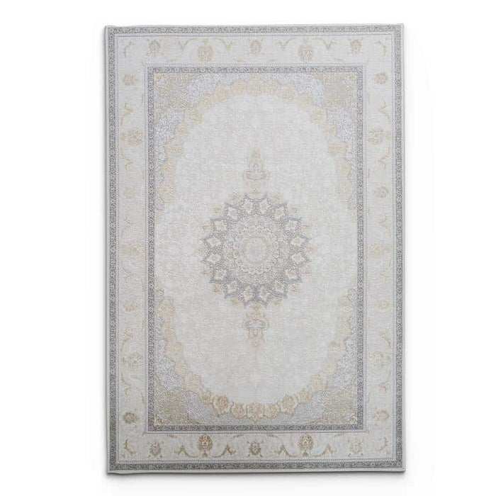 Amber Light Grey Cream Rug - 30956B