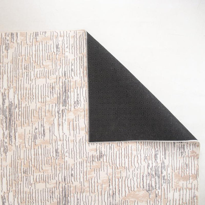 Digital Brown Line Washable Rug
