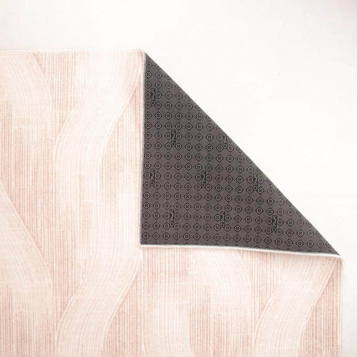 Digital Brown Wave Washable Rug