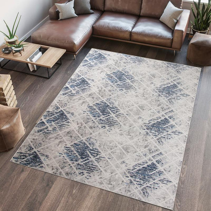 Digital Cube Line Washable Rug