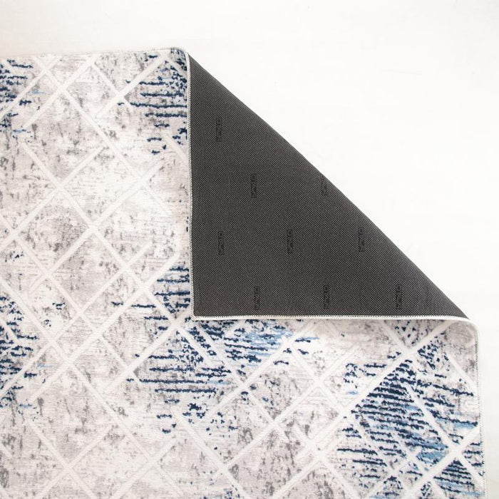 Digital Cube Line Washable Rug