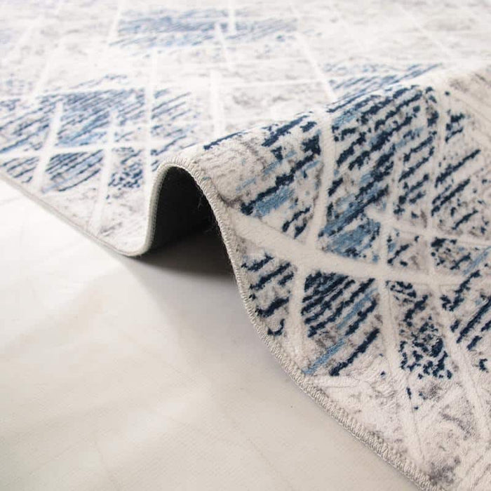Digital Cube Line Washable Rug