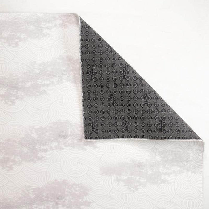 Digital Grey Cloud Washable Rug