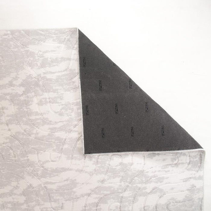 Digital Grey Maze Washable Rug