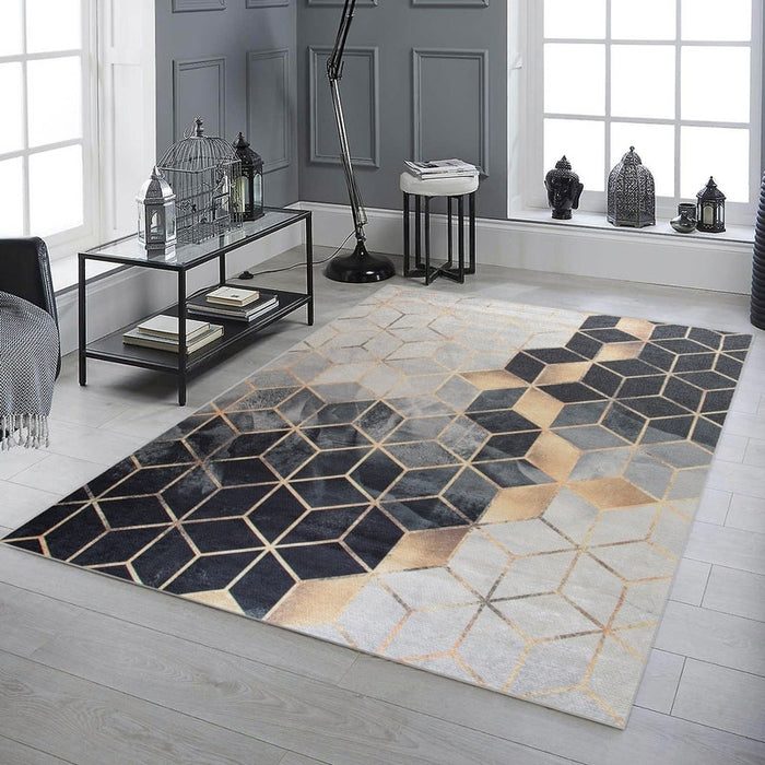 Digital Honeycomb Rug