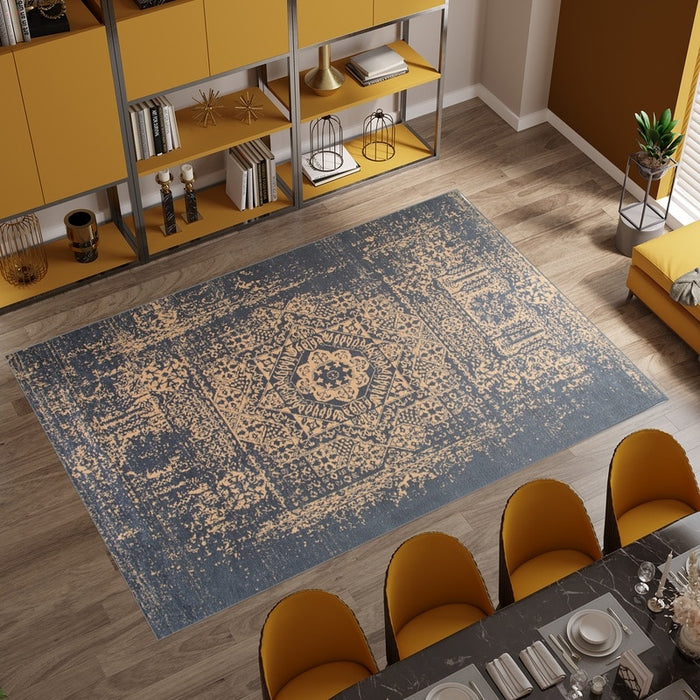 Digital Navy Rug