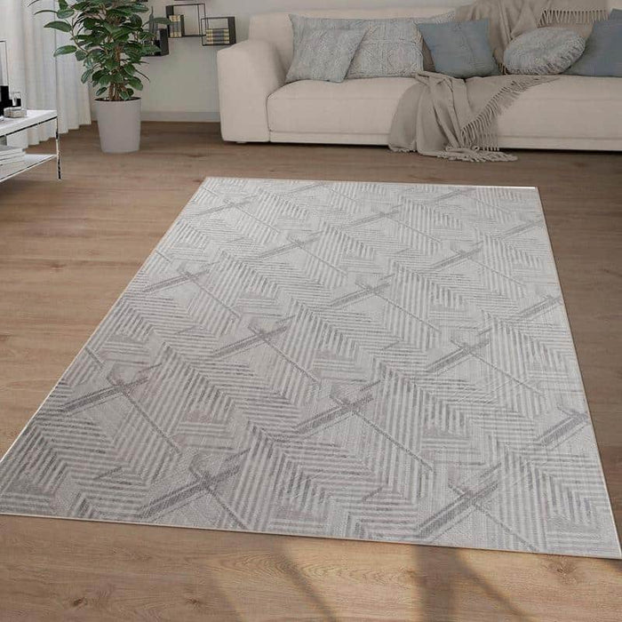 Digital Softy Grey Washable Rug