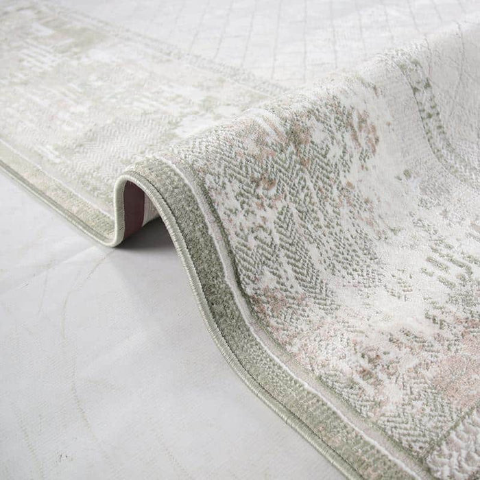 Diva Cream Green Rug - MR408