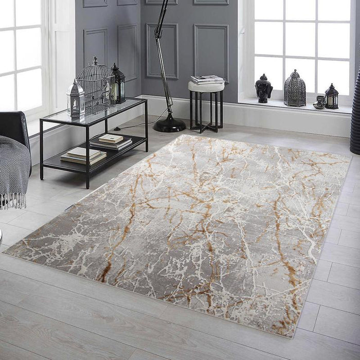 Gold Solis Silhouette Rug