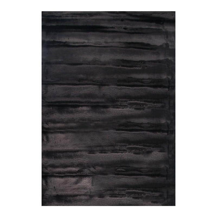 Kurk Faux Fur Black Rug