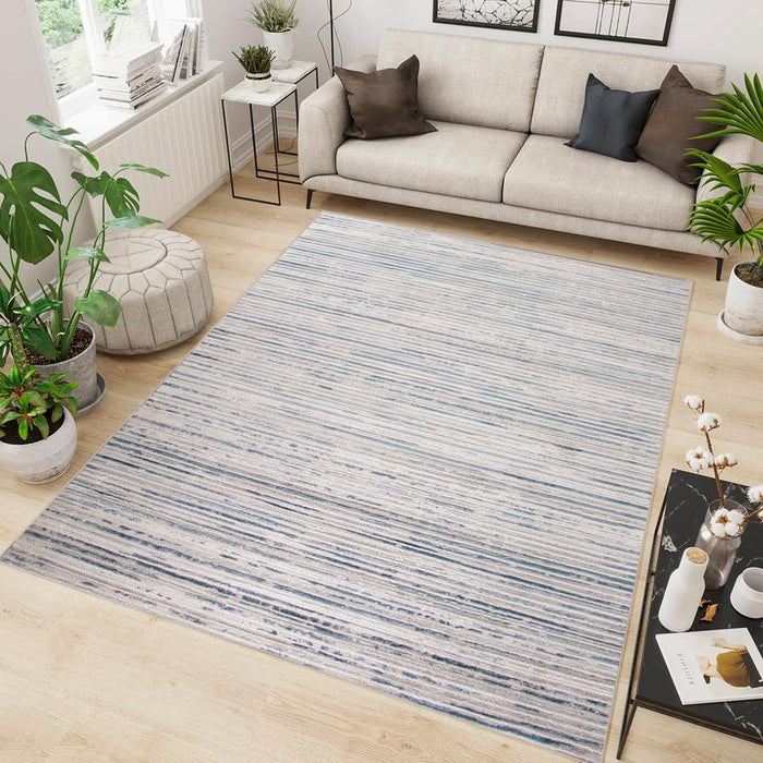 Rainbow Grey Cream Rug 32310B