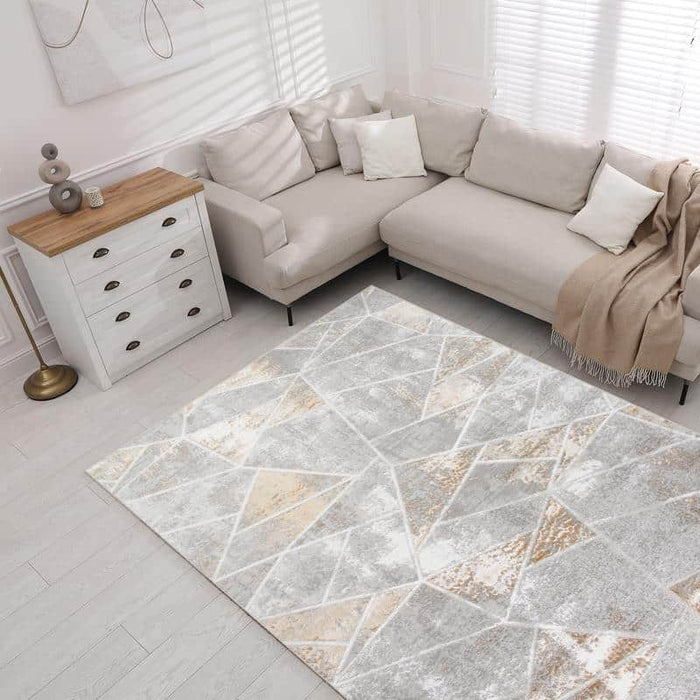 Star Grey Gold Rug - LP207