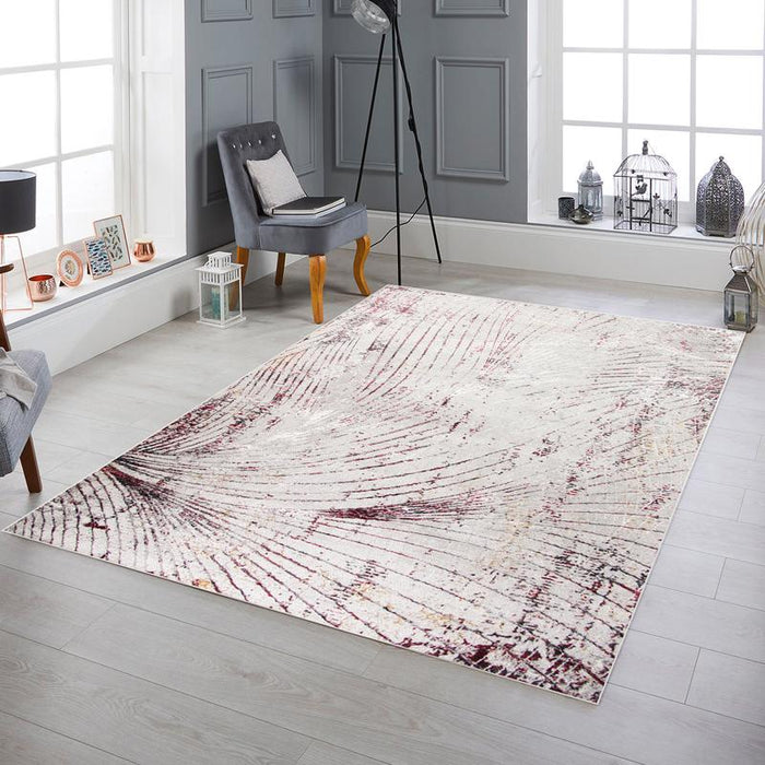 Star Grey Red Black Rug - LP411