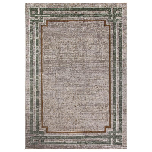 Star Modern Beige Frame Rug - Kristal Carpets