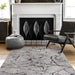 Star Modern Crack Grey Rug - Kristal Carpets