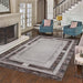 Star Modern Brown D Frame Rug - Kristal Carpets