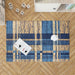 Promo Line Blue Rug - Kristal Carpets