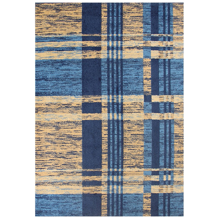 Promo Line Blue Rug - Kristal Carpets