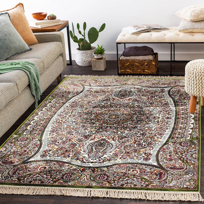 Anatolia Green Curve Rug - Kristal Carpets