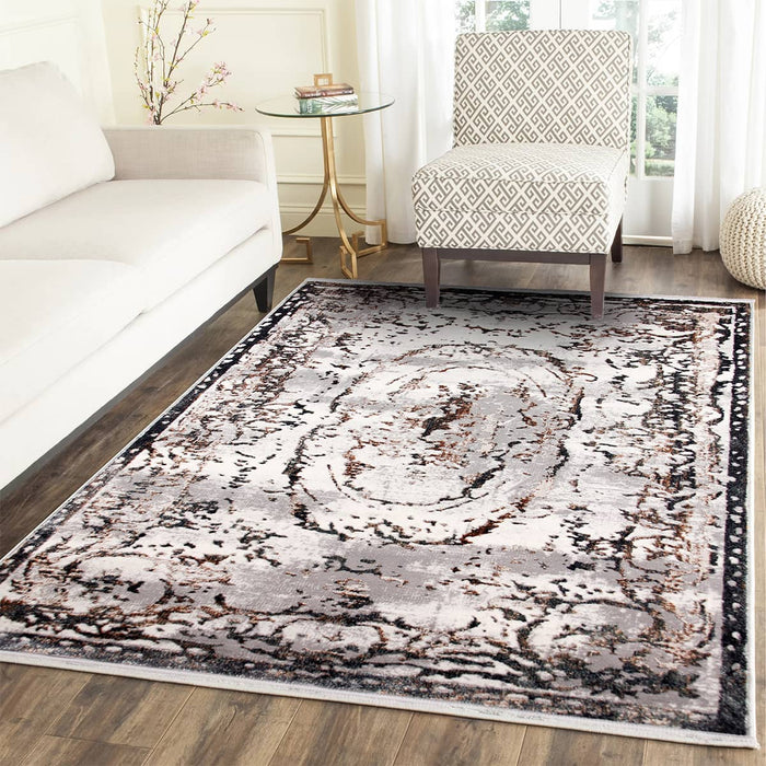 Artist Frame Grey Rug - Kristal Carpets