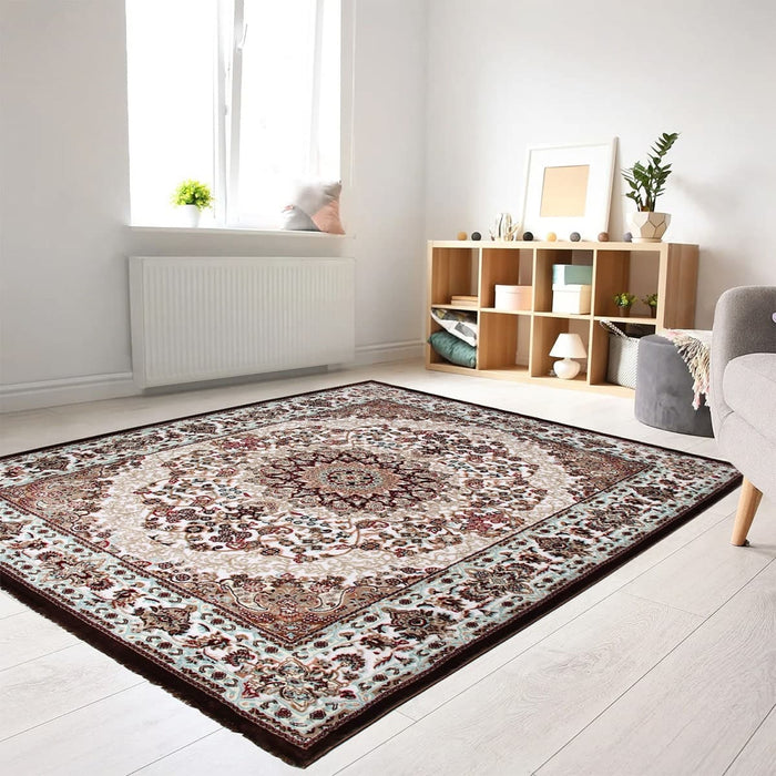 Istanbul Oriental White Space Rug - Kristal Carpets