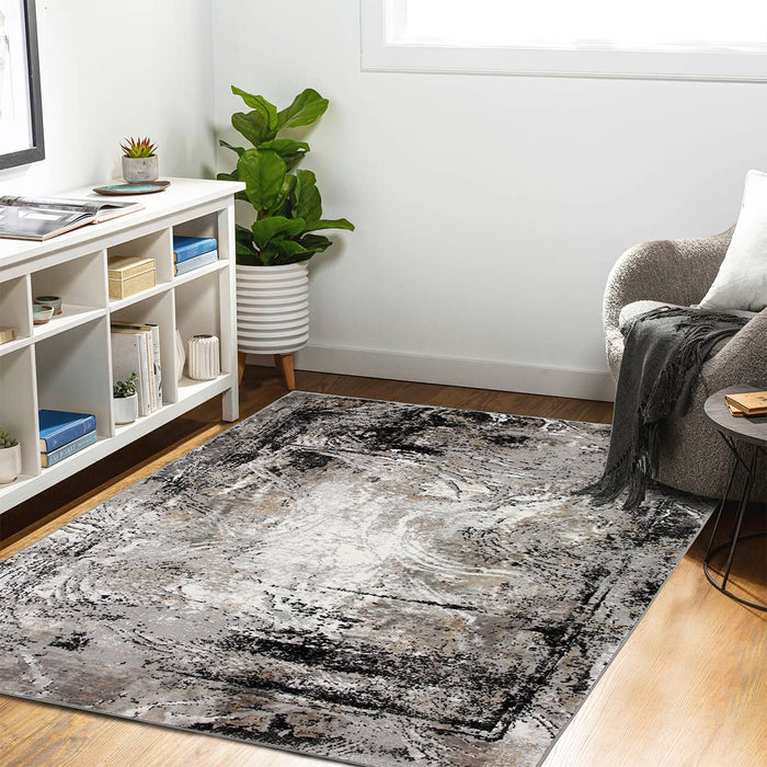 Merry Black Cloud Rug - Kristal Carpets