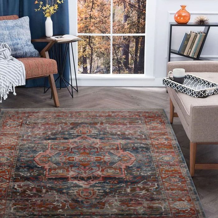 Mystick Blue Aging Rug - Kristal Carpets